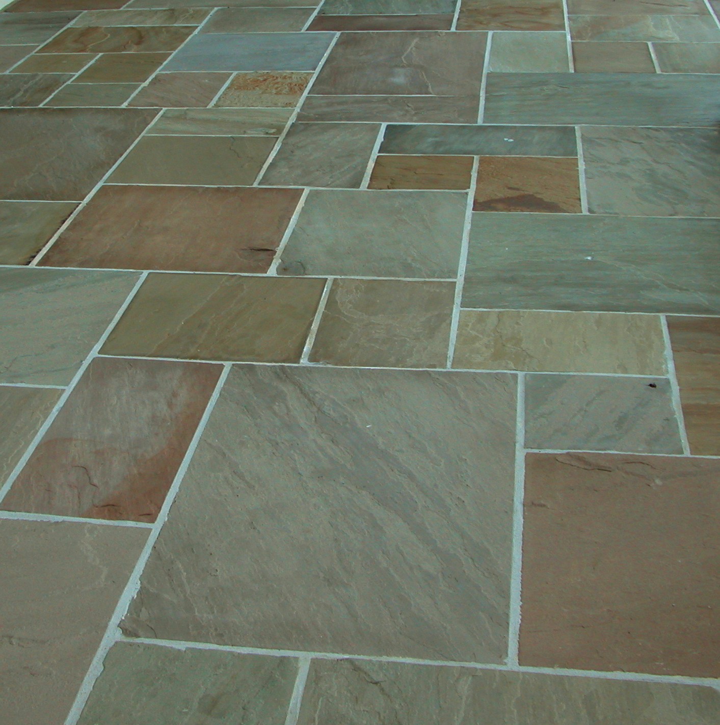 Bronte sandstone natural cleft pavers raj green